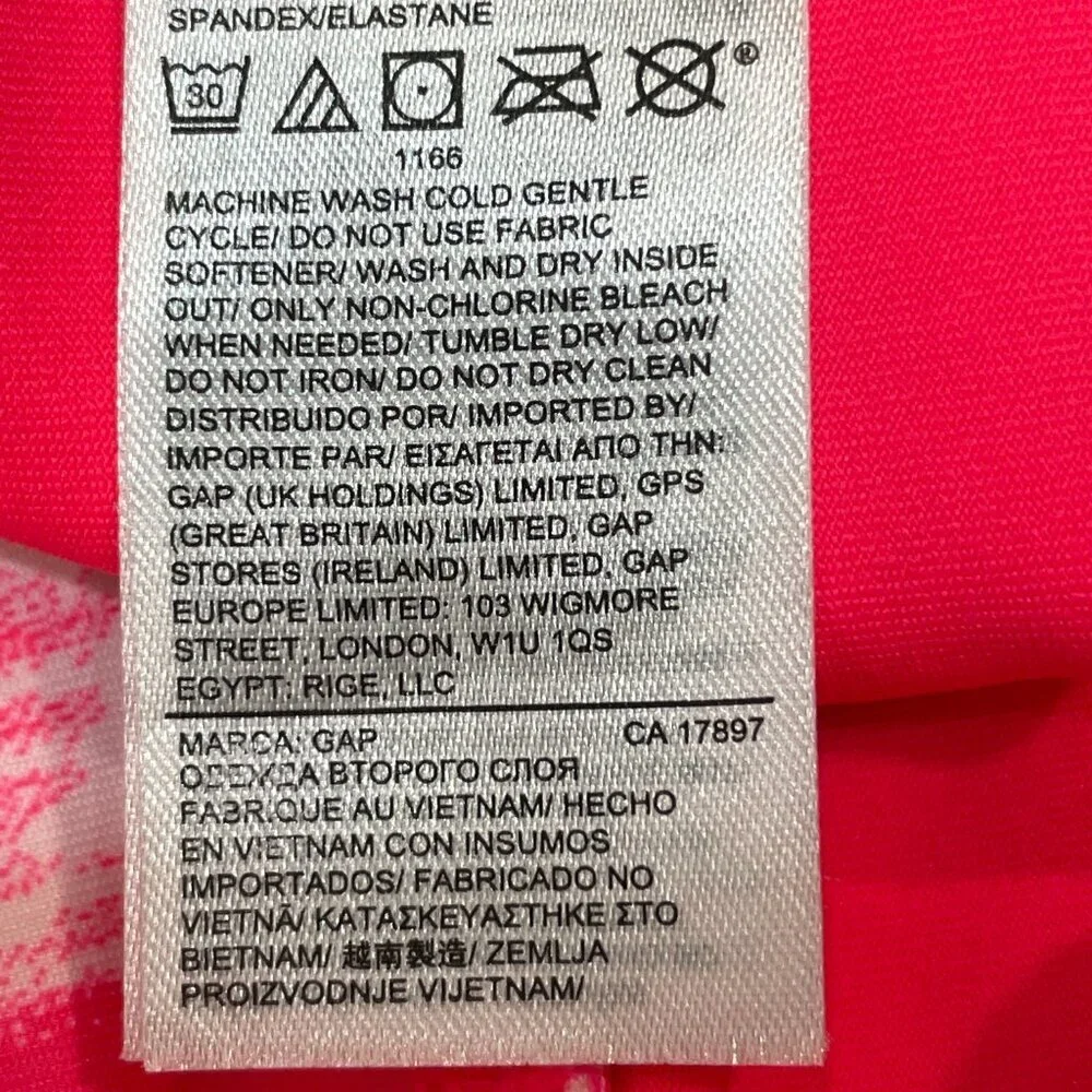 GapFit Gap Dry Youth Girls XXL Tennis Skort Athletic Neon Pop Pink Stars Stretch